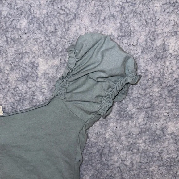 Garage Sage Green Synched Crop Top - Size XS - Picture 4 of 5